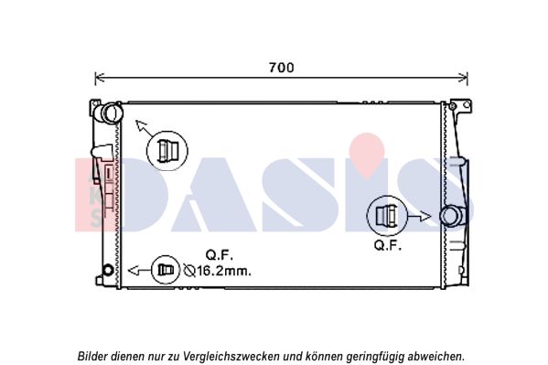 AKS DASIS Radiaator,mootorijahutus 050068N